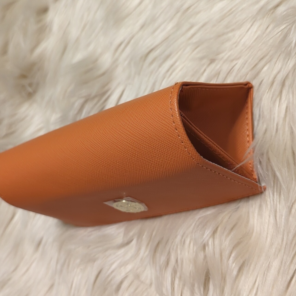 Orange Tory Burch eyeglass case holder (nwot) - Picture 3 of 5
